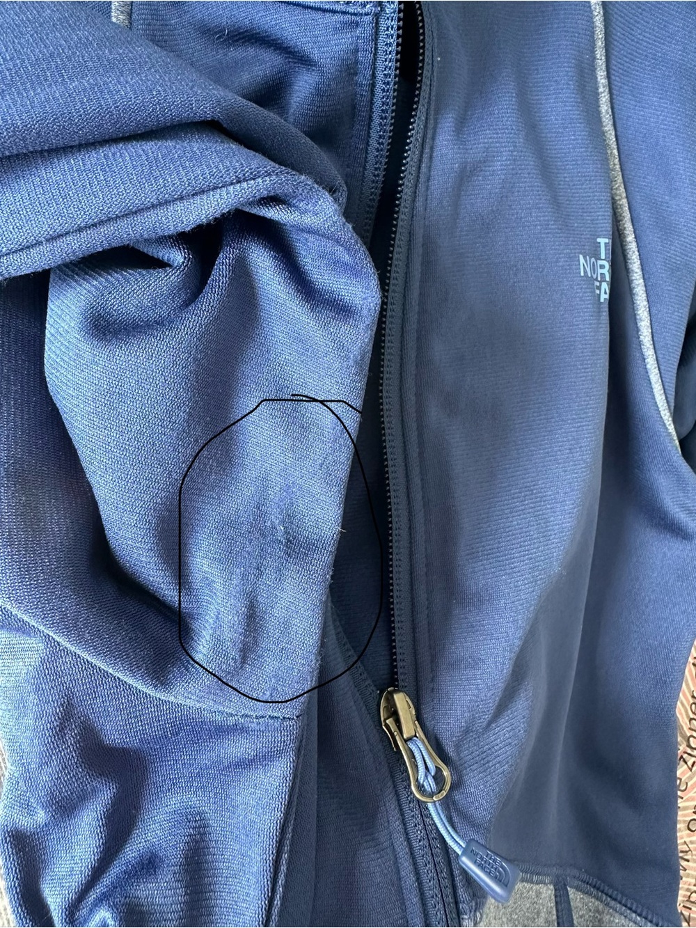 The North Face Navy and Light Gray Full-Zip Jacket - Picture 7 of 8